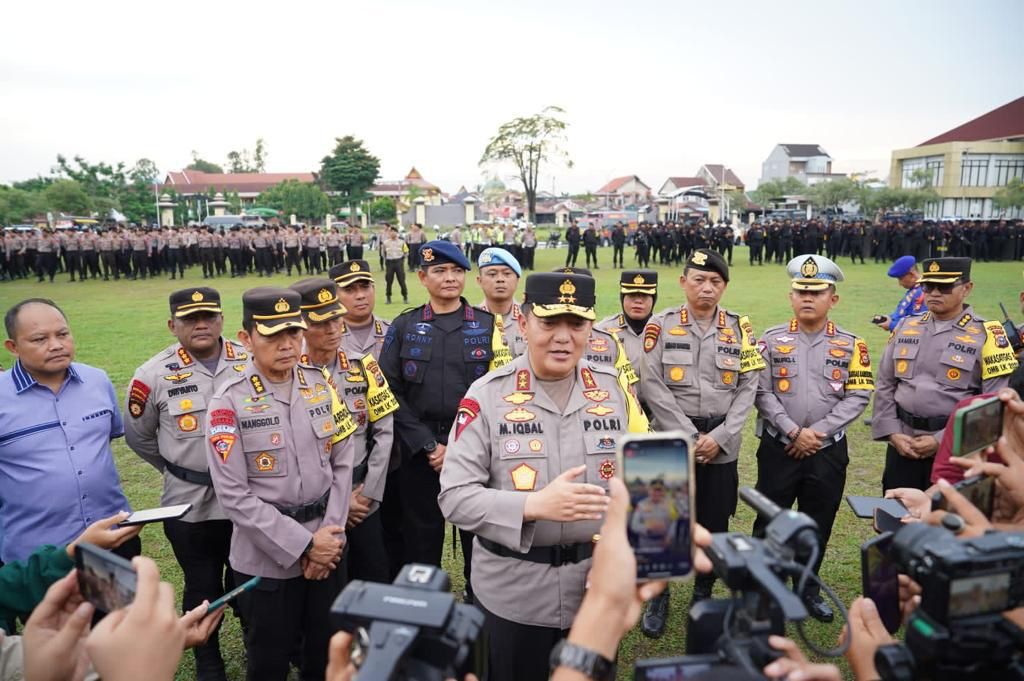 Gelar Apel Kesiapan Pengamanan Kampanye, Kapolda Riau Irjen Iqbal Tekankan Integritas